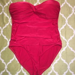 La Blanca Red One Piece Swim suite